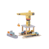 Dřevěná sada přístavního jeřábu TOOKY TOY