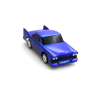 Staré sportovní auto 20 cm