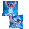 Dekorativní polštář 38x38cm Stitch Disney modrý polštář