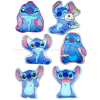 6x mini 3D plyšový polštářek medvídek Stitch Disney