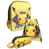 Sada 3D batohu pro předškoláky + tašky + penálu Pokémon 30 cm