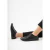 Pánské polobotky kožené elegantní v černé barvě