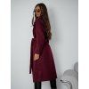 Plaszcz damski Me Gusta bordowy (1)