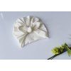 czapka turban cienszy ecru kokardka rozmiary 1 2