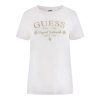 Dámská trička GUESS GLORIA SS BÉŽOVÁ (Damské oblečení S)