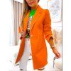 Jarní kabát BLANCHE COLLOR oranžová (Damské oblečení S)