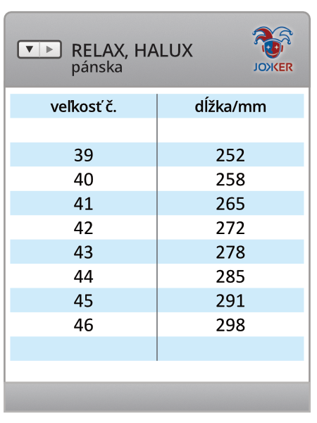 velkostne_tabulky_relax_halux_panska