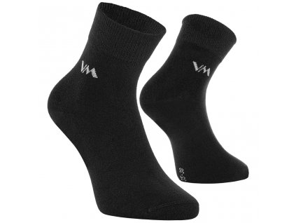 Bambusové funkční ponožky VM 8003 BAMBOO balení 3 PÁRY - černá