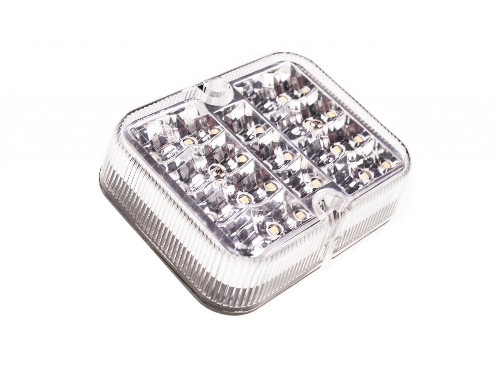 Couvací světlo LED, čtvercové, bílé, 1W, 12V (TT.12010)