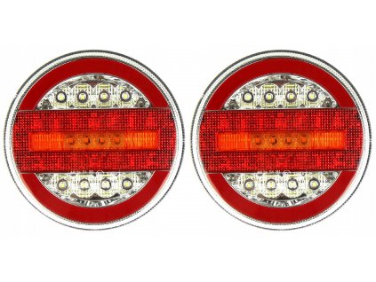 Sada sdružených LED NEON svítilen s DYNAMICKÝMI blinkry, 4 funkce, 12-24V (TT.12520)