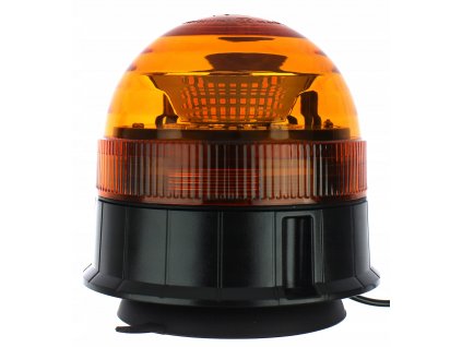 Výstražný LED maják, montáž na magnet, oranžový, 16W, 12-24V  (TT.1490)