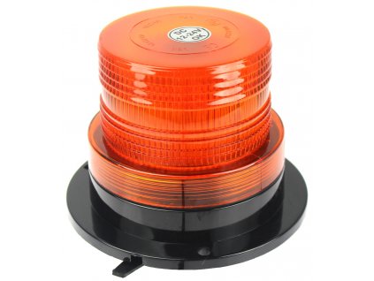 Výstražný LED maják, montáž na magnet, oranžový, 12-24V (TT.14780)