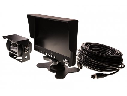 Parkovací systém pro 2 kamery s 7’’ monitorem, 1x kamerou, 15m kabelem (TT.977MS)