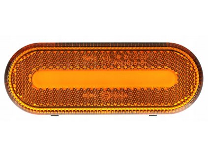 Poziční LED světlo oranžové, elipsové obrysové, 0,2W, 12-24V (TT.12521A)