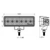 Pracovní světlo obdelníkové OSRAM LED 24W, 10-30V, prodloužená záruka na 3 roky (TT.13318)