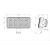 Pracovní LED OSRAM světlo, 40W, difúzní, obdélníkové pro Case/Steyr, New Holland, 10-30V, prodloužená záruka na 3 roky(TT.13517)