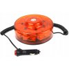 Výstražný LED maják, montáž na magnet, oranžový, 42W, 12-24V, 10 režimů  (TT.1418)