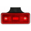 Poziční LED světlo červené, obdélníkové obrysové, 2xLED,  0,2W, 12-24V (TT.12017R)
