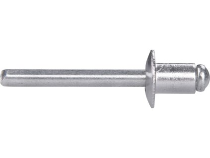 nýty trhací hliníkové sada 250ks, O 6,4x8mm plochá hlava