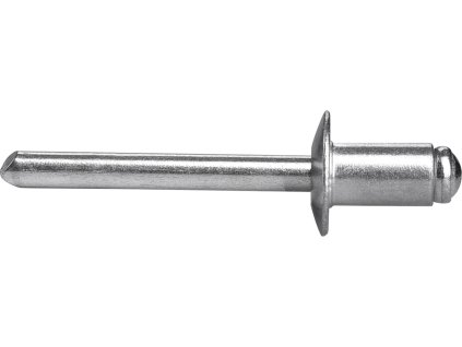 nýty trhací hliníkové sada 250ks, O 6,4x9,6mm plochá hlava