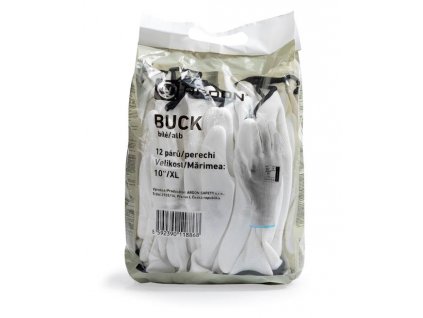 Máčené rukavice ARDONSAFETY/BUCK WHITE 09/L - maloobchodní balení 12 párů