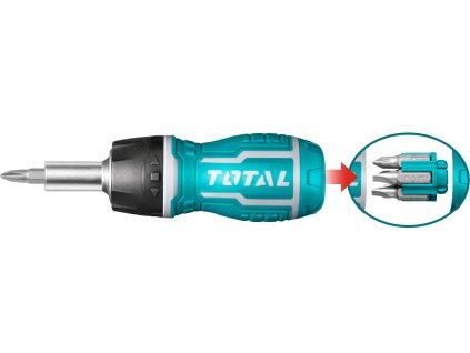Šroubovák 8v1, ráčnový