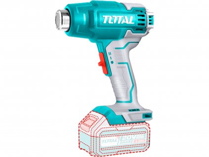 Pistole horkovzdušná AKU, 20V Li-ion, 2000mAh, industrial, bez baterie a nabíječky