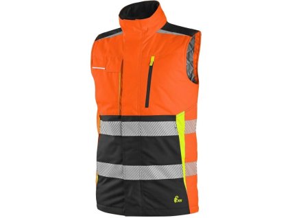 Vesta CXS BENSON, pánská, výstražná, zateplená, oranžovo-černá (Velikost S)