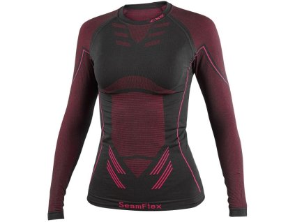 Tričko CXS SeamFlex LADY, dámské, funkční, černo-růžové (Velikost XS-S)