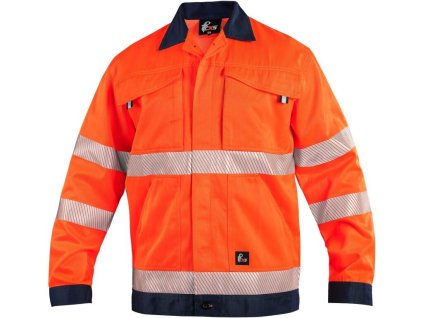Blůza CXS NORWICH, výstražná, pánská, oranžovo - modrá (Velikost 46)