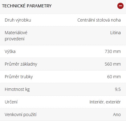 technicke-parametry-centralni-noha