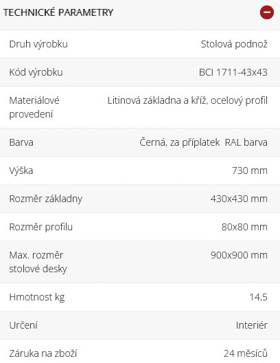 technicke-parametry-bistro-stolku-bci1711