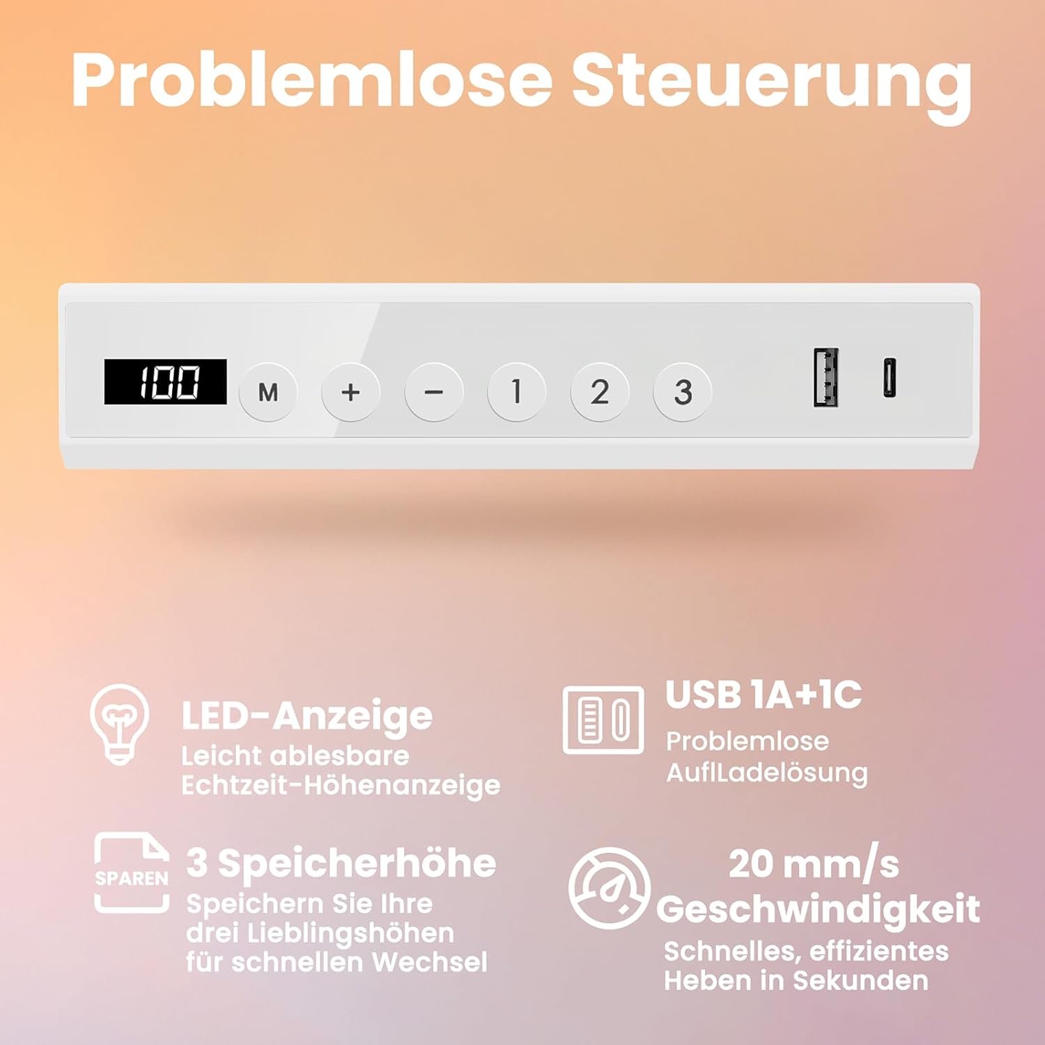 DeskTherapy-mini-plus-bile-sklo-vyskove-nastavitelny-stul-interier-ovladac