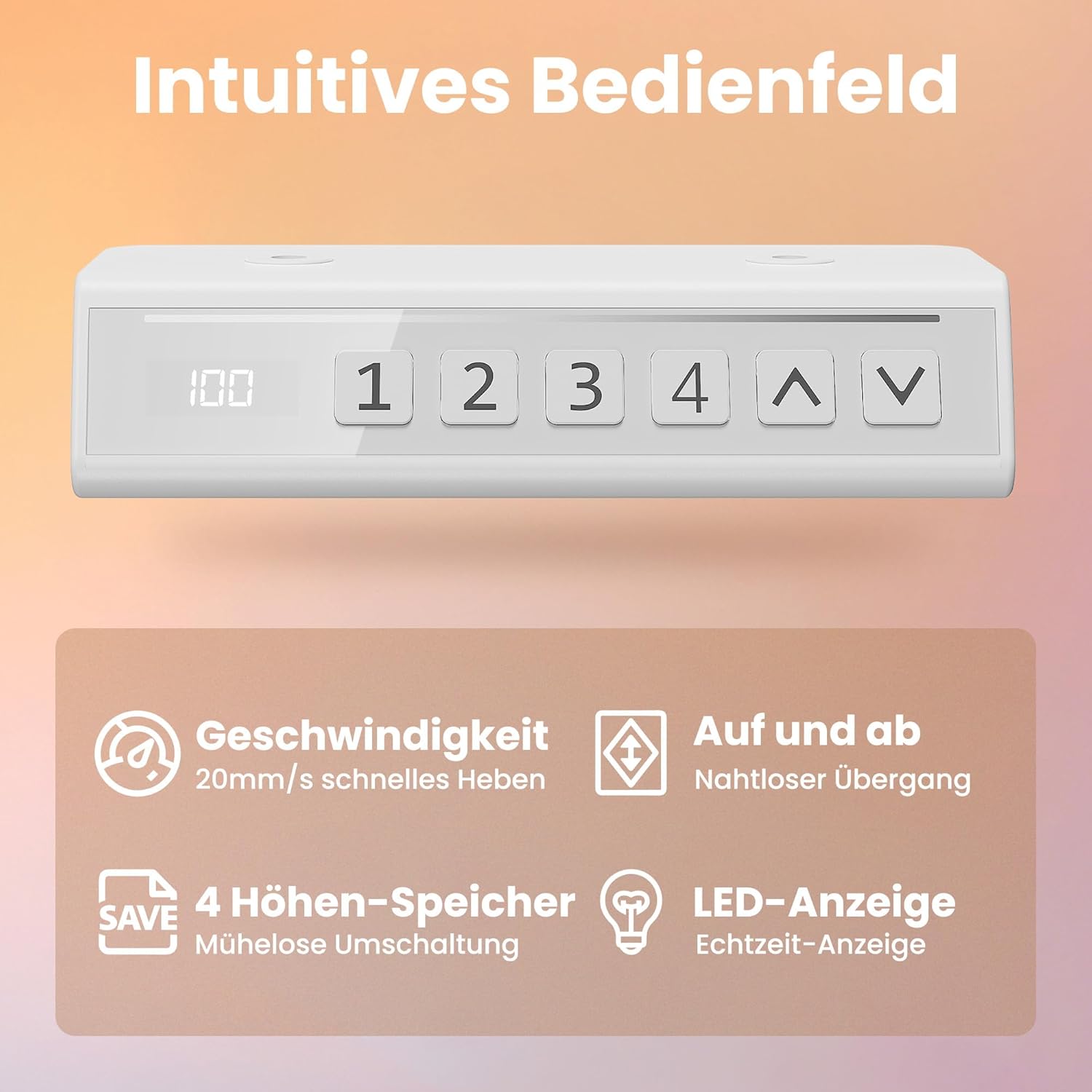 DeskTherapy-mini-polohovaci-stul-ovladac