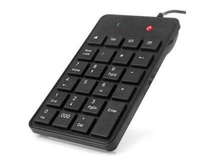 Numerická klávesnice Delock s přídavnou klávesou TAB  19 kláves + Tab klávesa