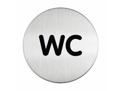 Piktogram WC - PICTO  luxusní kartačovaný design