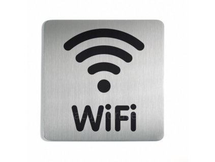 Symbol WIFI - piktogram 15x15 cm  luxusní kartačovaný design