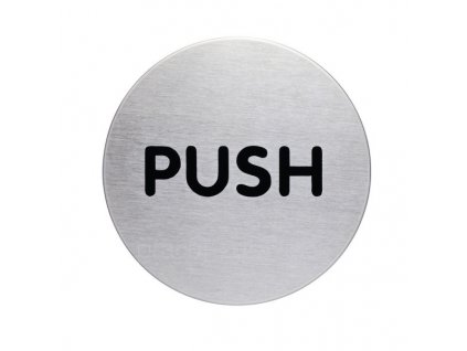 Piktogram PUSH - PICTO  luxusní kartačovaný design