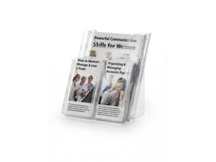 COMBIBOXX PRO stolní stojan na prospekty A4 a 4xA6  držák na letáky, prospekty, katalogy, dokumenty