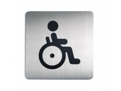 Piktogram WC invalida - PICTO  luxusní kartačovaný design