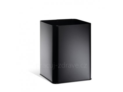 Metall ECKIG - kovový odpadkový koš čtvercový 18,5 l  kvalitní provedení v černé barvě