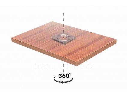 DOUBLE 360° cherry A4+ otočný modul pro podstavec pod monitor  samostatný modul s točnou - pro podstavec A4+ nebo na libovolný rovný povrch