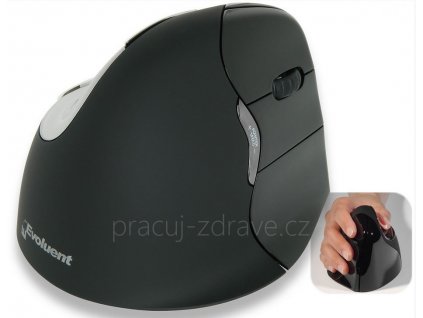 Evoluent Vertical Mouse 4 Right - Bluetooth černá  provedení vhodné pro MAC