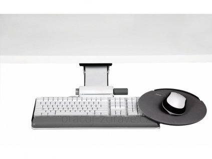 Výsuv na klávesnici a myš Humanscale 6GW95091HG22 bílá s Clip mouse