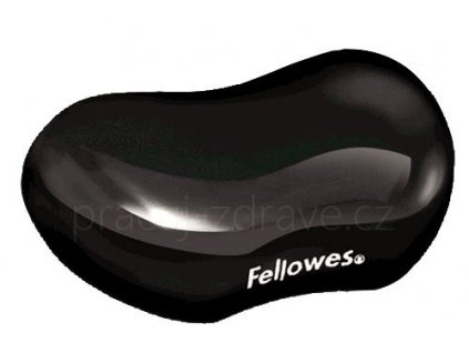 Gelová podložka pod zápěstí Fellowes Crystal černá  ergonomická gelová podložka