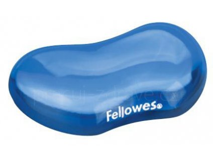 Gelová podložka pod zápěstí Fellowes Crystal modrá  ergonomická gelová podložka
