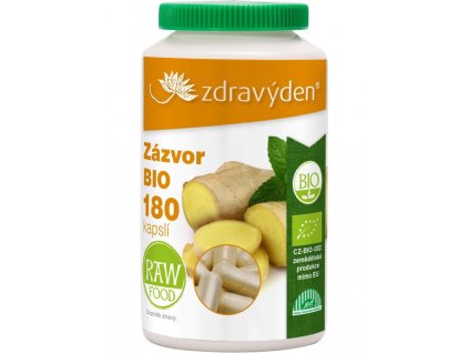 Zázvor BIO 180 kapslí