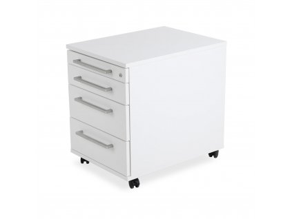 Kancelářský zásuvkový kontejner bílá/bílá  platinově bílá W980