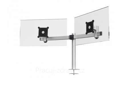 Monitor mount Durable - držák na dva monitory, upevnění skrz stůl