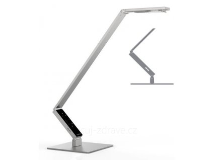 Stolní lampa PRO Linear Luctra se základnou stříbrná